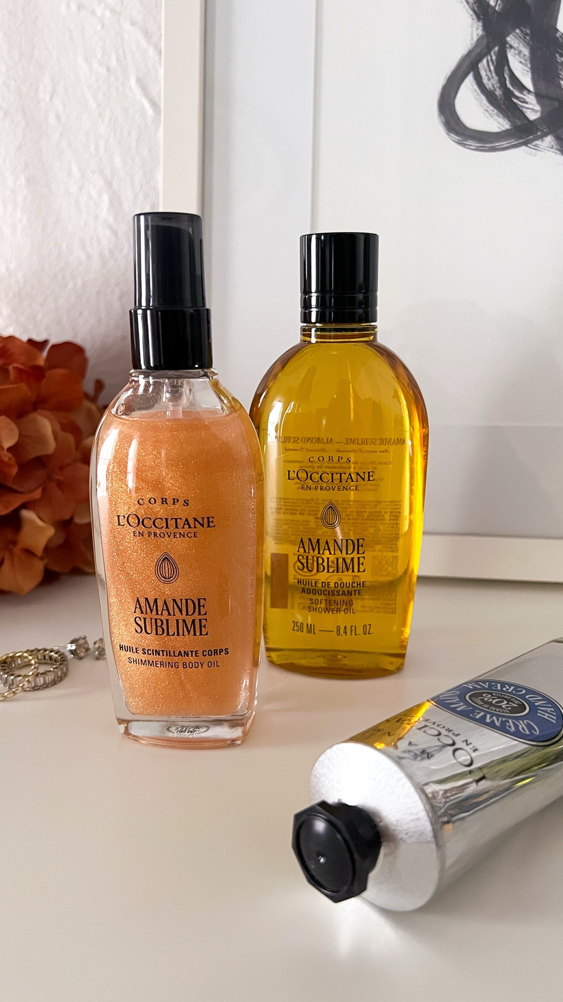 L'Occitane Amande Sublime Softening Shower Oil and Shimmering Body Oil. Two of my favorite body care products. The shimmer is perfect for a touch of sensuous shine. 
#ltkselfcare #ltkmomlife

#LTKBeauty #LTKOver40 #LTKWedding