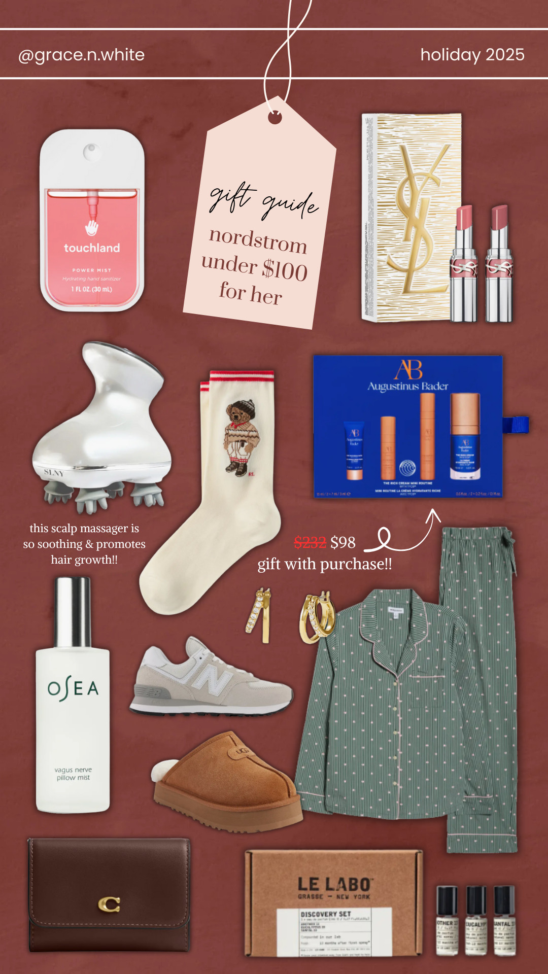 Nordstrom killing it with the gifts under $100!!

nordstrom, nordstrom gg, under $100 gg, under $100 gift guide, gift guide for her, sale, sale finds, sale alert, Grace White 

 #LTKGiftGuide #LTKHoliday #LTKSeasonal