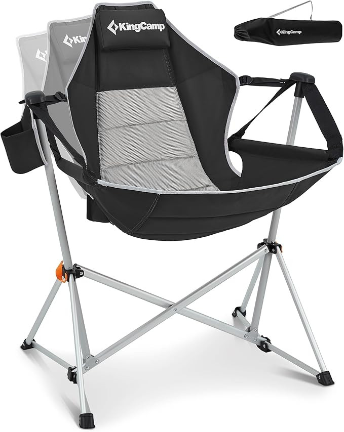 KingCamp Hammock Camping Chair, Swinging Portable Camp Chairs for Adults, 400lbs Heavy Duty Overs... | Amazon (US)