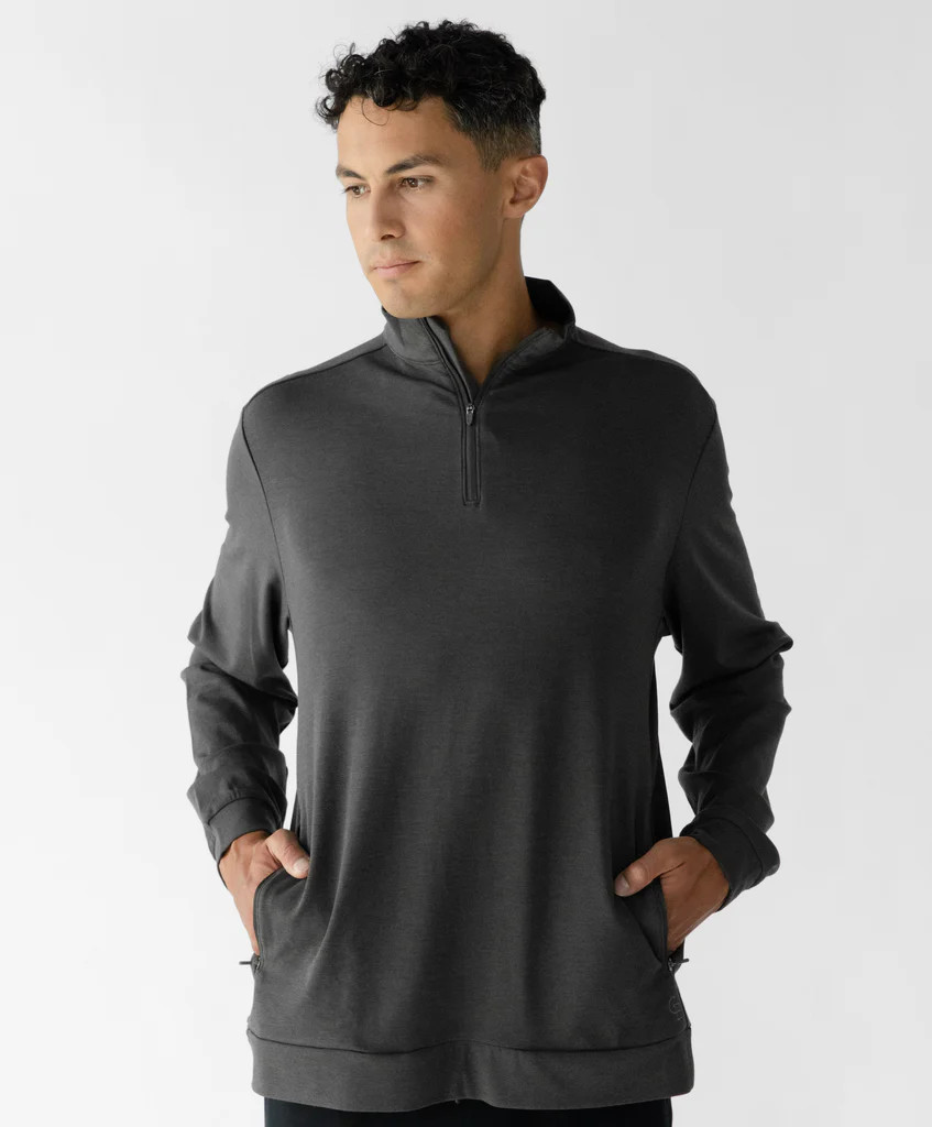 Men's Ultra-Soft Bamboo Quarter Zip | Cozy Earth