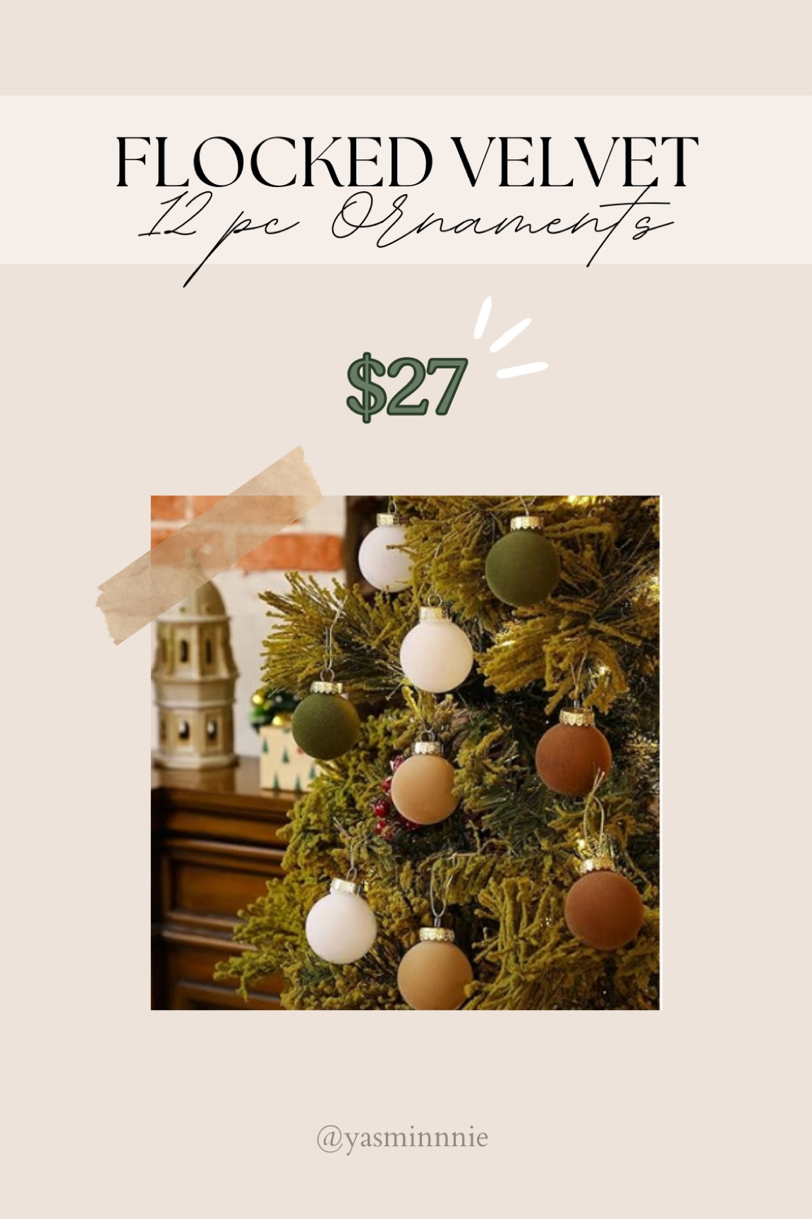 Velvet ornaments trending again this year!! Here’s a pack of 12! 

Amazon, finds. Christmas, 2023, tree, decor, home decor 

#LTKSeasonal #LTKHoliday #LTKhome