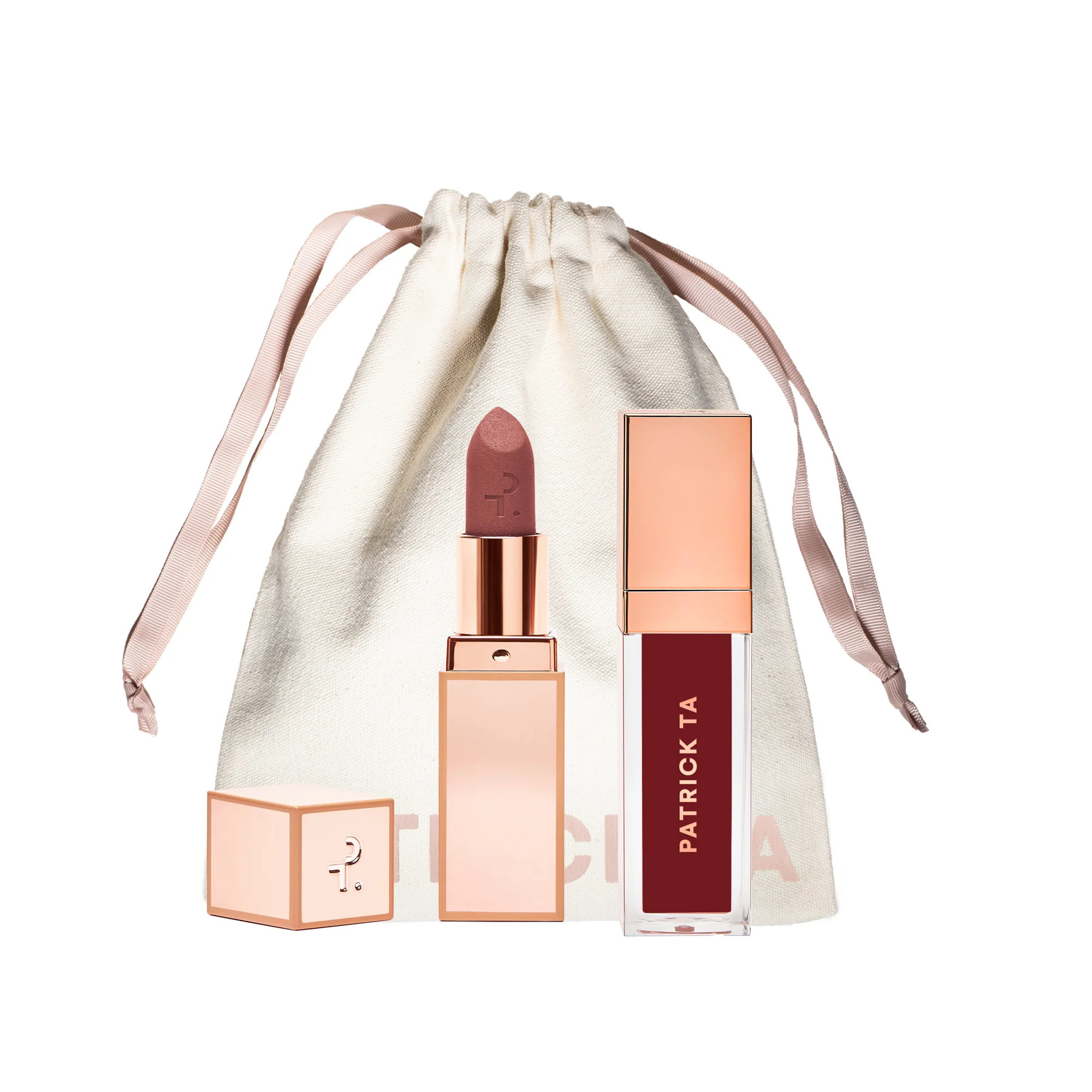 Matte Lipstick & Plumping Lip Gloss Duo | Patrick Ta Beauty