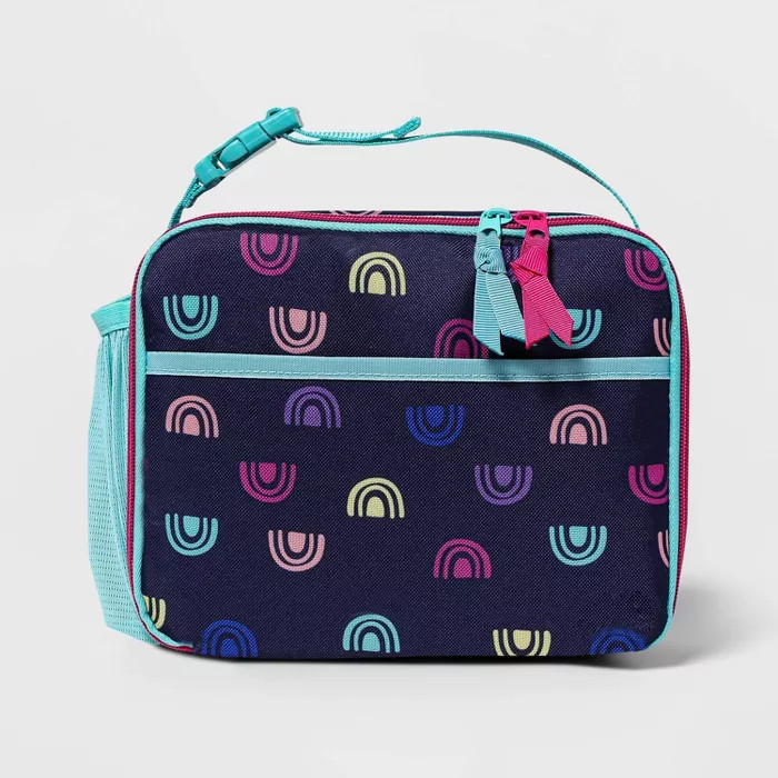 Kids' Lunch Tote Navy Rainbow - Cat & Jack™ | Target