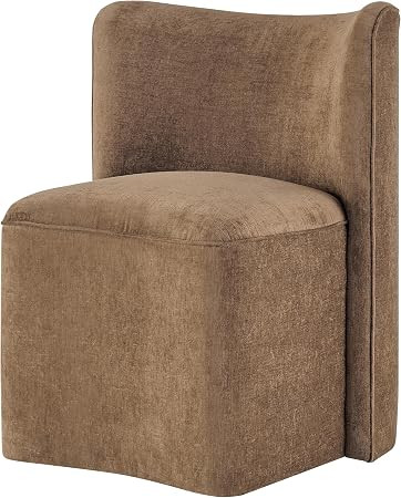 NPD Furniture Morraine Swivel Dining Side Chair with Casters, Modern Rolling Upholstered Dinner T... | Amazon (US)