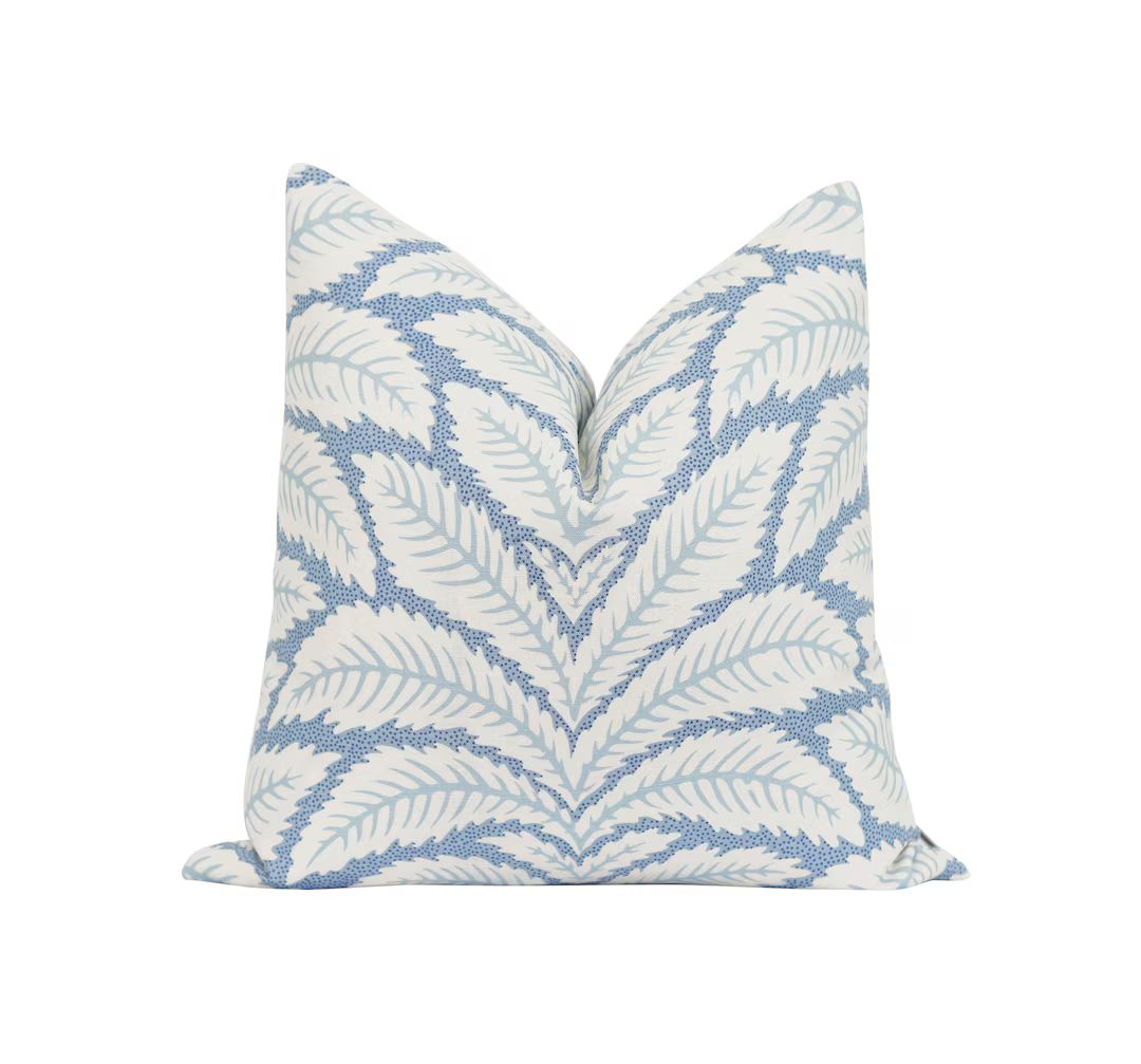 Talavera Blue Decorative Pillow Cover Brunschwig & Fils Blue - Etsy | Etsy (US)