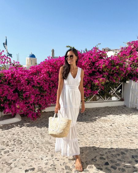 Kat Jamieson wears a white sundress she picked up at a small boutique in Greece, similar linked below! White dress, vacation style, travel.

#LTKSeasonal #LTKtravel #LTKstyletip