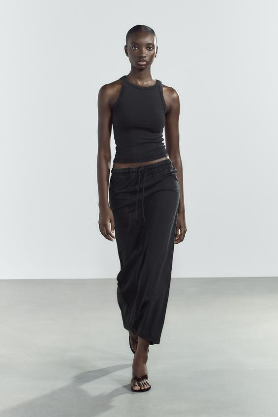 WASHED EFFECT HALTER TOP | Zara US