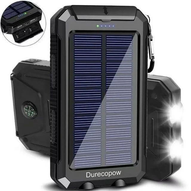 20000mAh Solar Charger for Cell Phone iphone, Portable Solar Power Bank with Dual 5V USB Ports, 2... | Walmart (US)