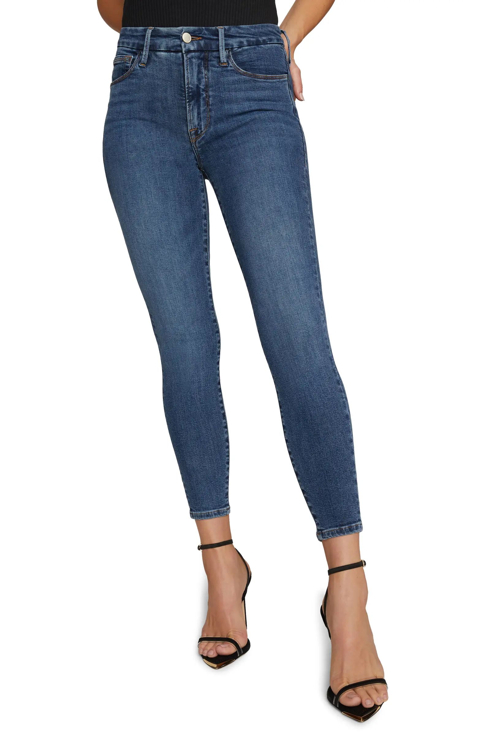 Extreme V High Waist Ankle Skinny Jeans | Nordstrom