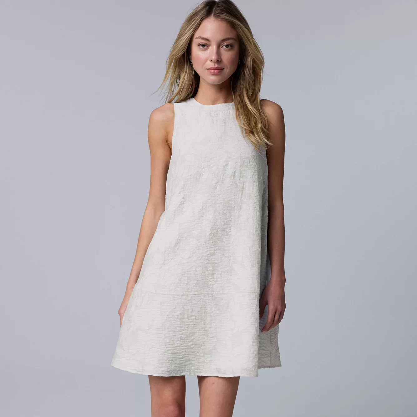 Women's Simply Vera Vera Wang Jacquard A-Line Dress | Kohl's