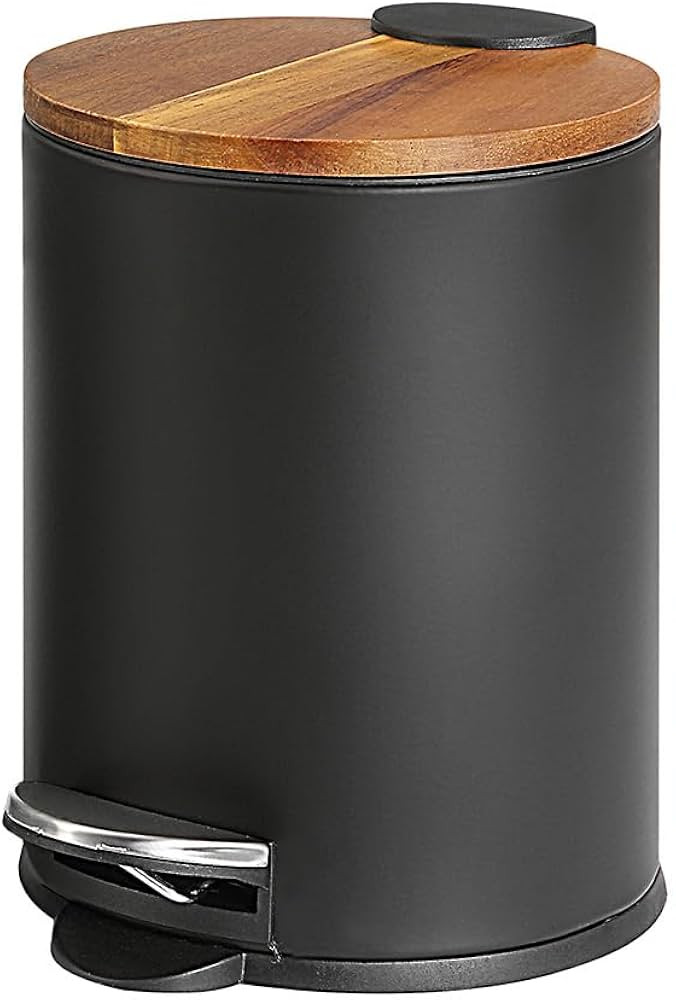 SunnyPoint Extra Small Trash Can (3 Liter /0.8Gallon) with Plastic Inner Bucket; Bathroom, Office... | Amazon (US)