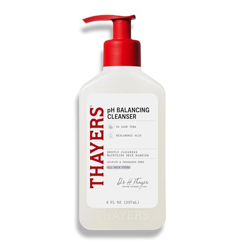 THAYERS pH Balancing Daily Cleanser, Face Wash with Aloe Vera, Gentle and Hydrating Skin Care for Dry, Oily, or Acne Prone Skin, 8 FL Oz. | Amazon (US)
