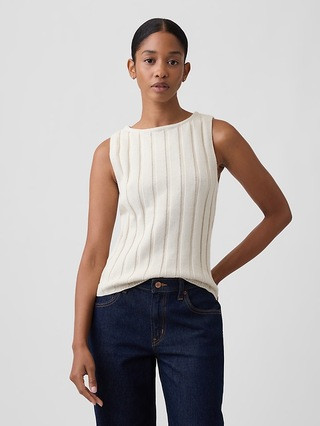 Ribbed Boatneck Sweater Top | Gap Factory