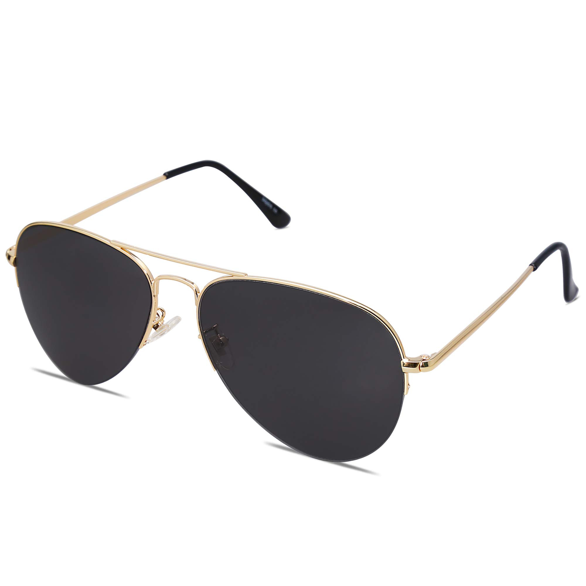 SOJOS Men's Women's Aviator Sunglasses, Classic Semi Metal Frame INSPIRATION SJ1106 | Amazon (US)