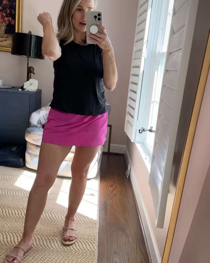 Amazon workout gear vs. Lululemon. Lulu won by a landslide! 

Size medium in the Amazon skort  and tank.

Size 6 in the lulu skort and tank. 

#LTKSeasonal #LTKStyleTip #LTKFitness