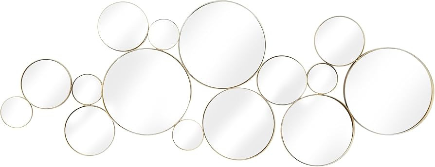 CosmoLiving by Cosmopolitan Metal Room Wall Mirror Bubble Cluster Entryway Mirror, Wall Mounted M... | Amazon (US)