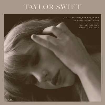 Plato Taylor Swift OFFICIAL 2026 Square Wall Calendar July 2025 - December 2026 | Target