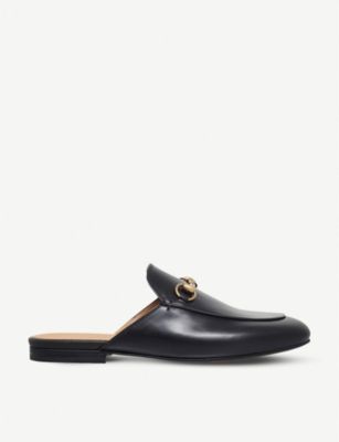 Princetown leather backless loafers | Selfridges