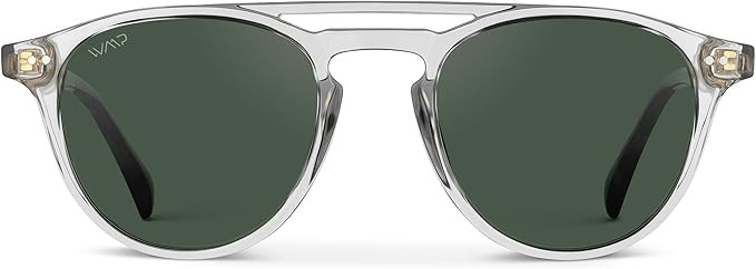 WearMe Pro Urban Men's Square Sunglasses: Double Bridge Design, Modern Round Frames and Polarized... | Amazon (US)