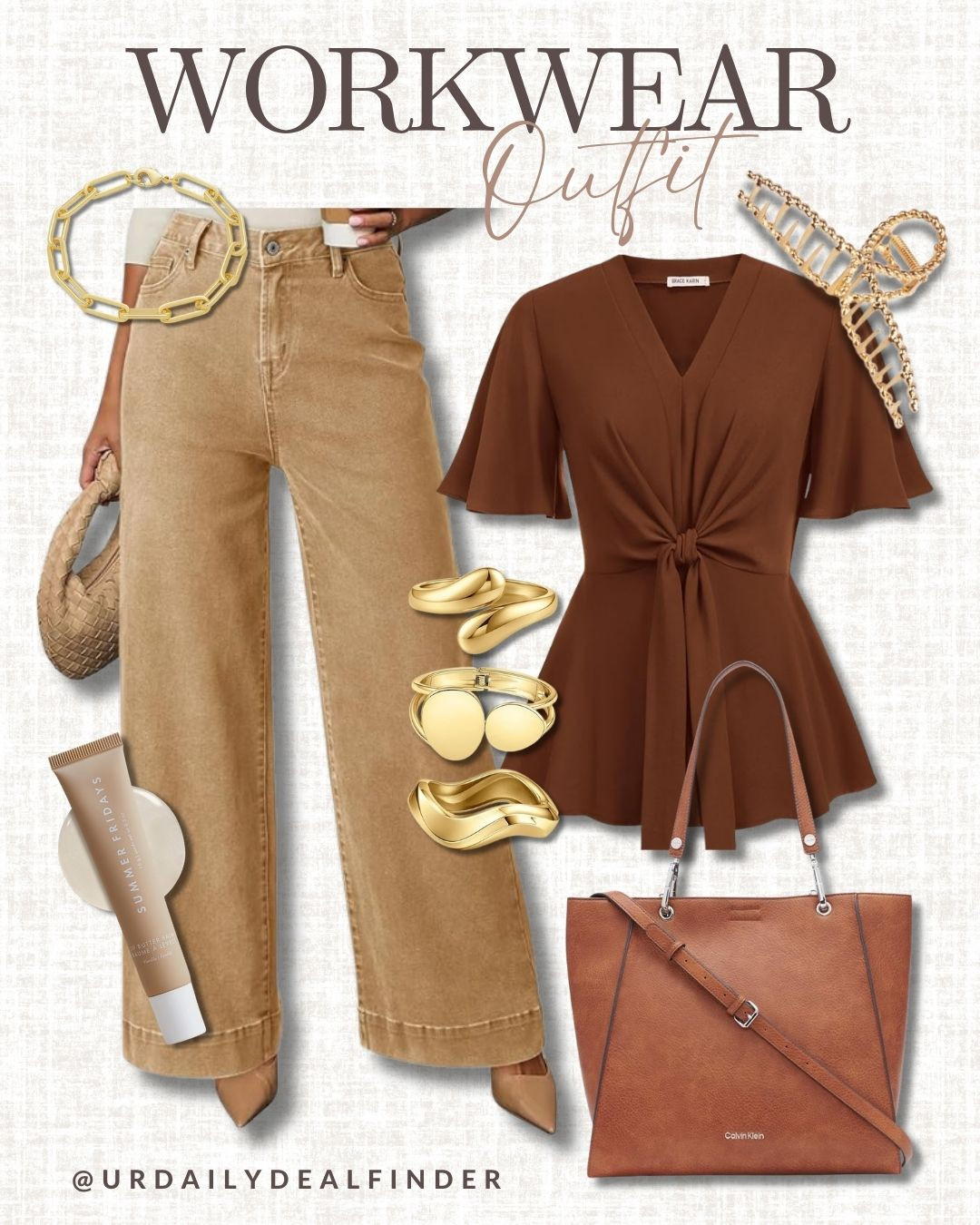 Loooove this pants! They are so flattering I swear ✨ #spring fashion inspo #brown handbag #brown sandals #adidas handball spezial #crossbody #small shoulder bag #purse with gold hardware #seasonal fashion #fall fashion #fuzzy sweater #winter sweater #style inspo #winter fashion #Abercrombie tailored pants #wide leg tailored pants #brown pants #office style #office outfit inspo #fashion inspo #outfit inspo #casual style #casual outfit #work fashion #office outfit #weekend style #date night outfit #happy hour outfit inspo #dinner date outfit #mom style #airport outfit #travel outfit #style inspo #brown hat #baseball cap #ootd 

 #LTKootd #LTKBeauty #LTKWorkwear