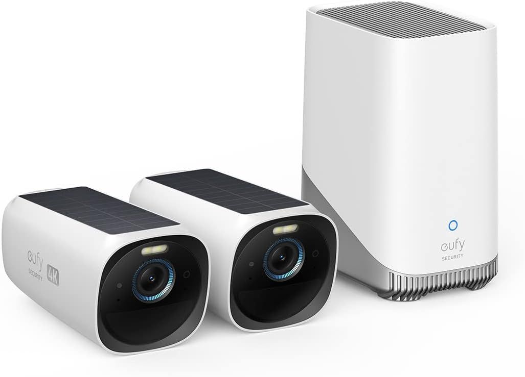 eufy Security S330 eufyCam 3 2-Cam Kit, Security Camera Outdoor Wireless, 4K Camera with Solar Pa... | Amazon (US)