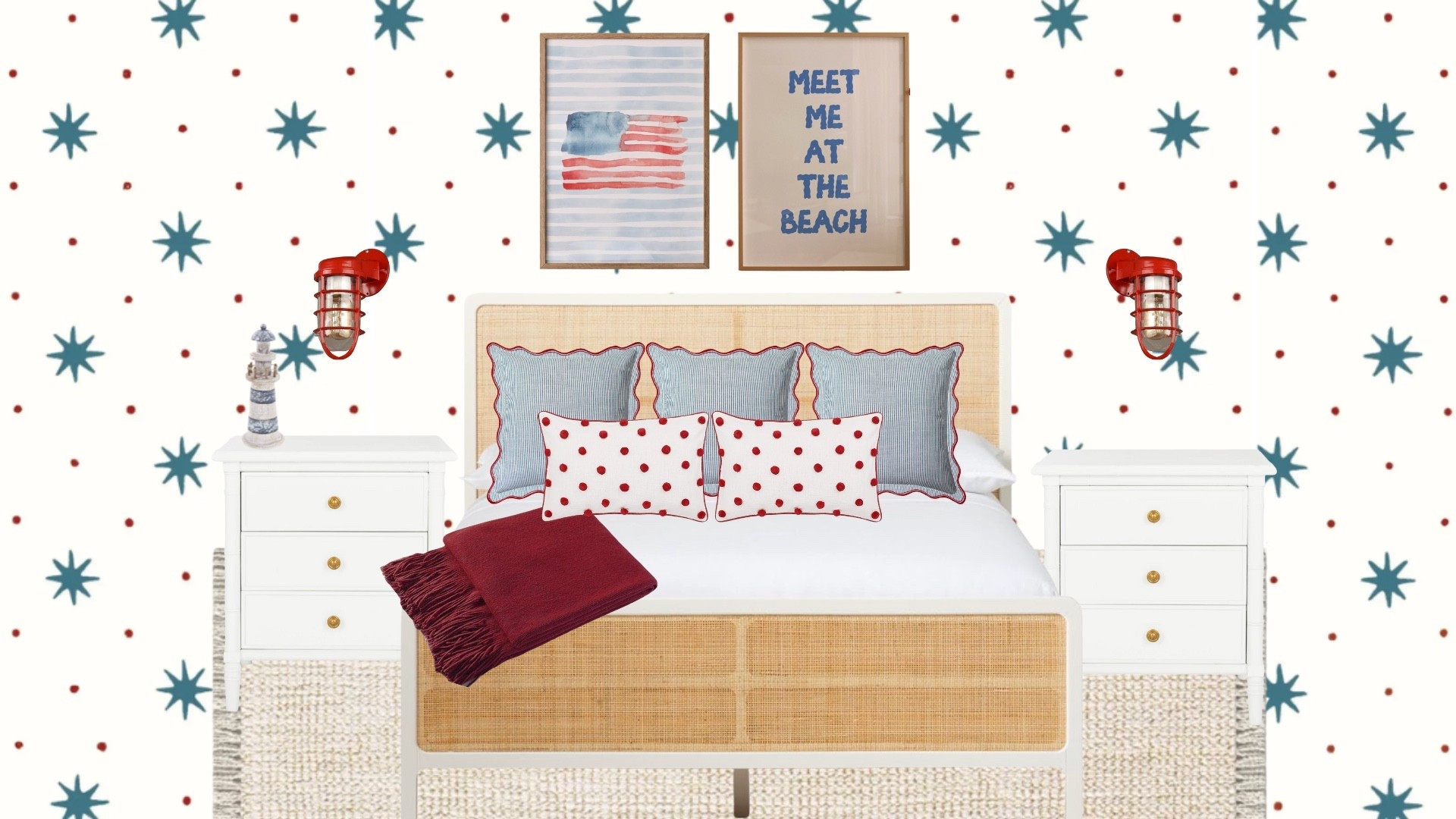 Curated a few red, white + blue coastal picks that we are LOVING! 🦞🤍🌊 Layered textures, timeless tones, and a holiday gift perfect for upgrading a space. 

#LTKSeasonal #LTKHome #LTKHoliday