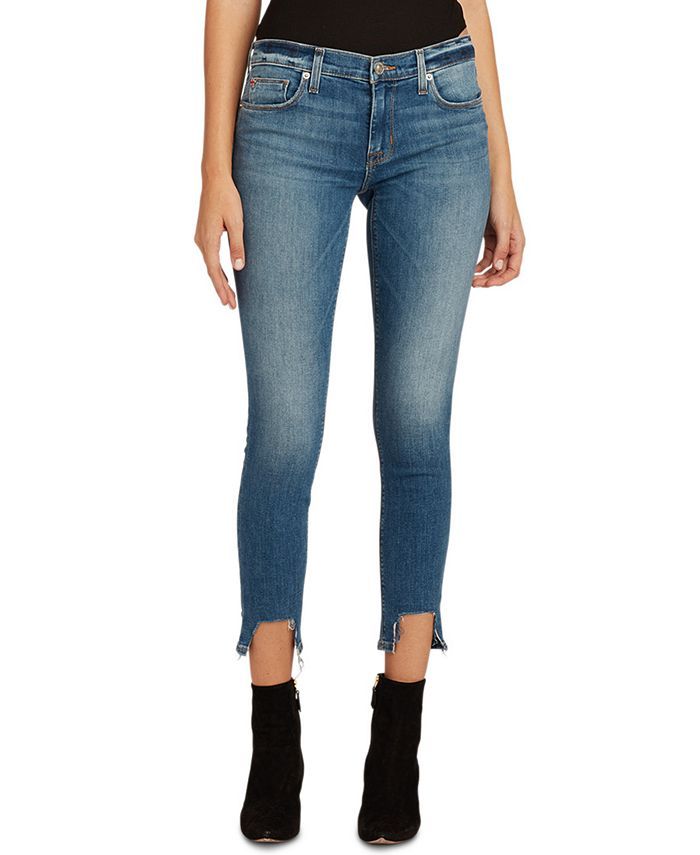 Krista Destroyed-Hem Super Skinny Ankle Jeans | Macys (US)