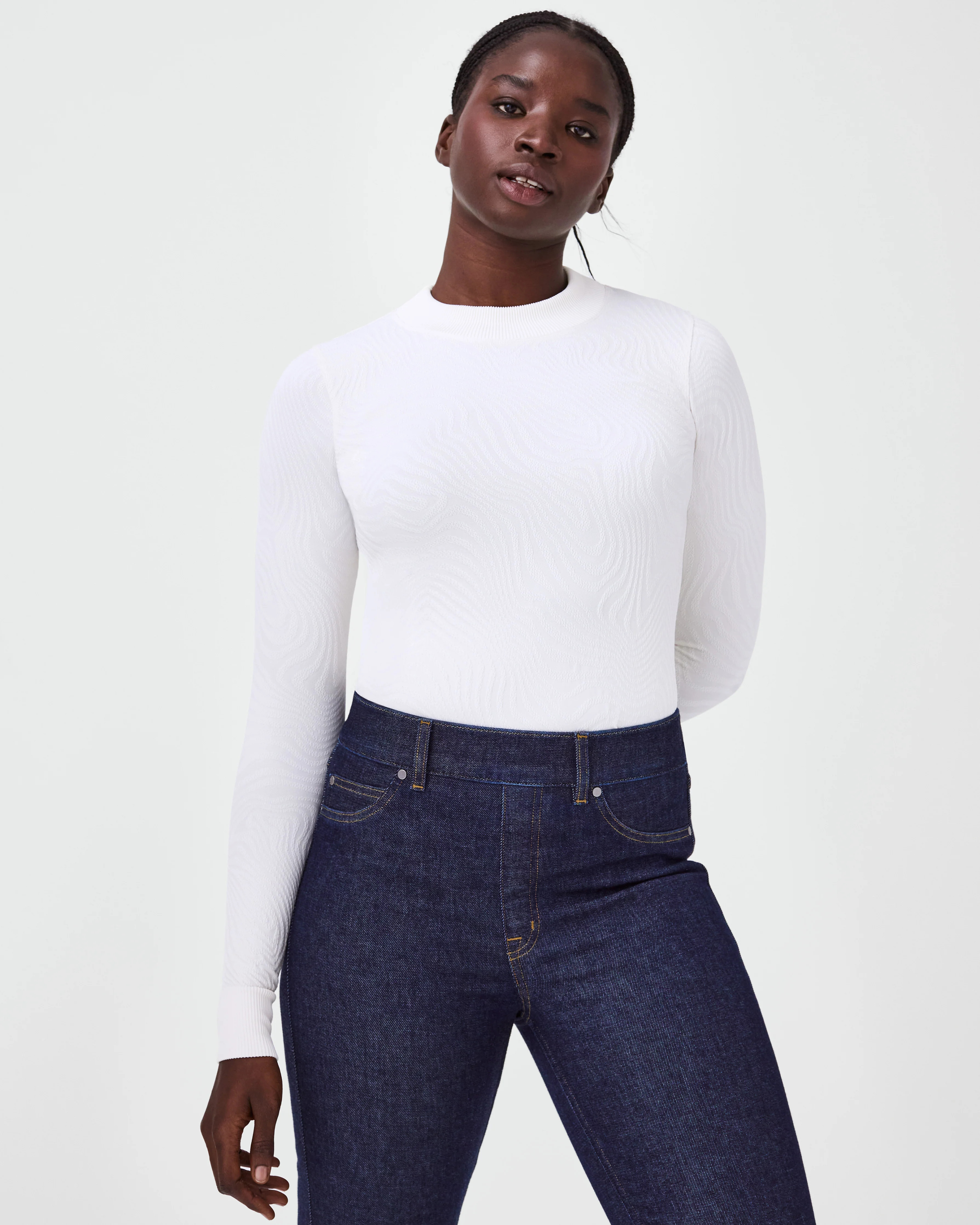 Seamless Swirl Long Sleeve Shirt | Spanx