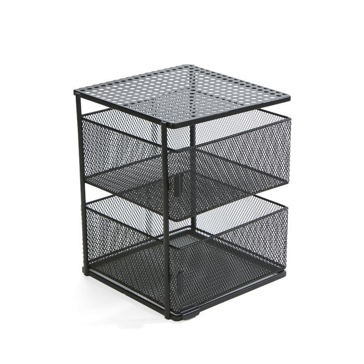 MIND READER Metal Mesh Magnetic Organizer [2 TIER] Slide Out Basket Drawer For Kitchen, Bathroom,... | Target