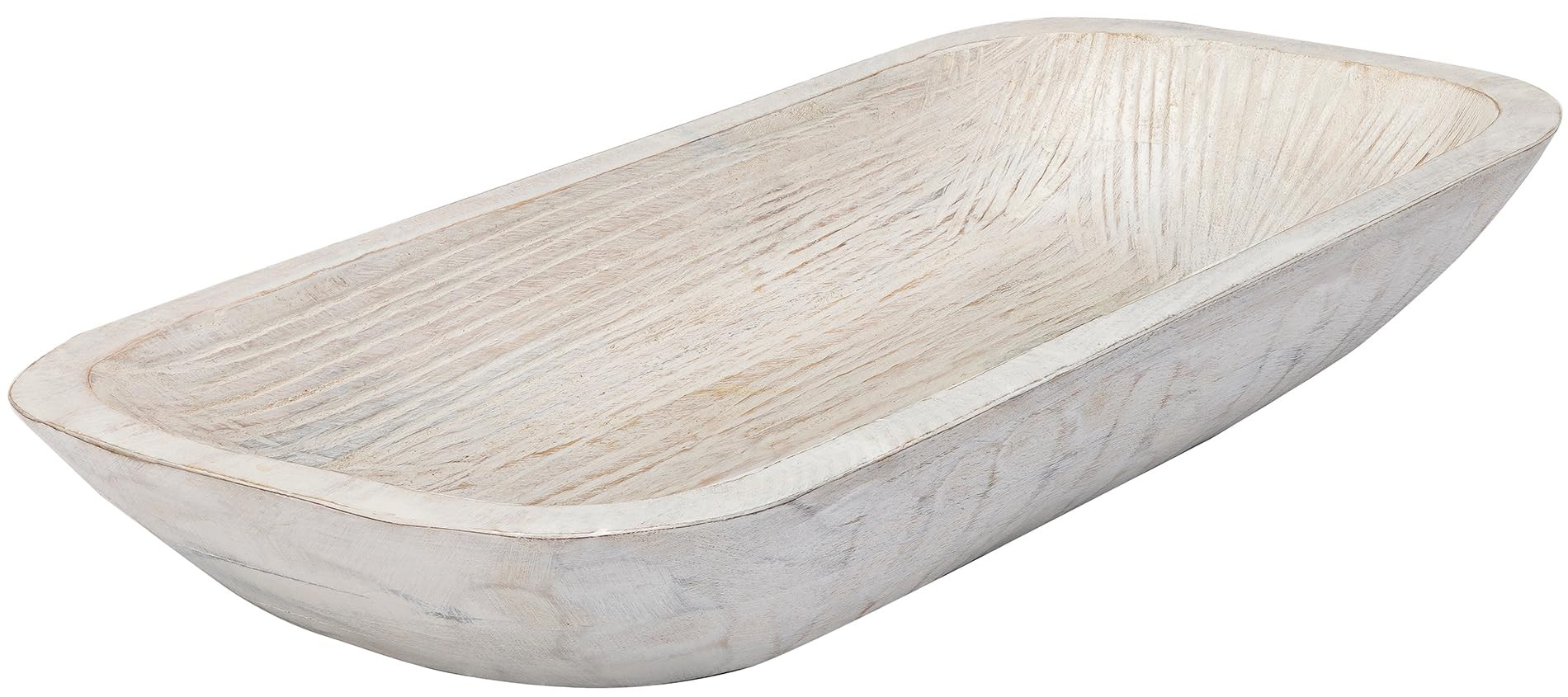 Dough Bowl, Wooden Dough Bowls for Decor, Wooden Bowls Decorative (L19 x W8 x H3 inches) | Amazon (US)