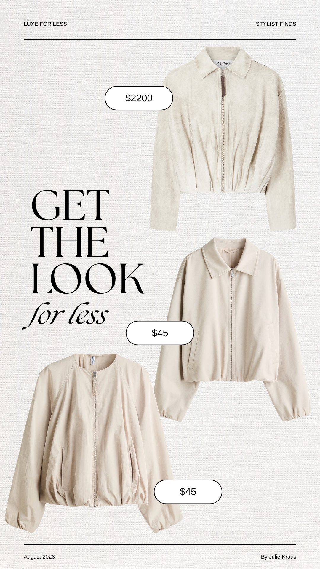 The designer jacket look you love — without the price tag to match. Same feel, same impact, a fraction of the cost. Get the Look for Less • Luxe for Less • Designer Look for Less • Jacket Outfit Ideas • Chic for Less 

 #LTKSeasonal #LTKOver40