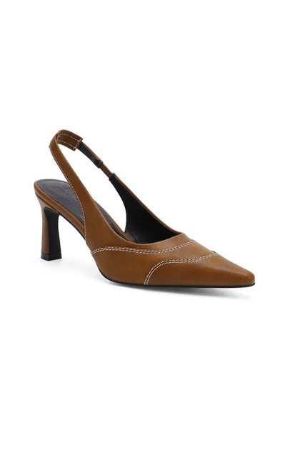 Women's Trinee Slingback Heels In Camel | Shop Simon