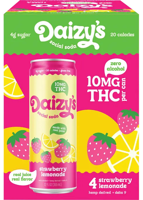 Daizy's THC 10mg Strawberry Lemonade | Total Wine