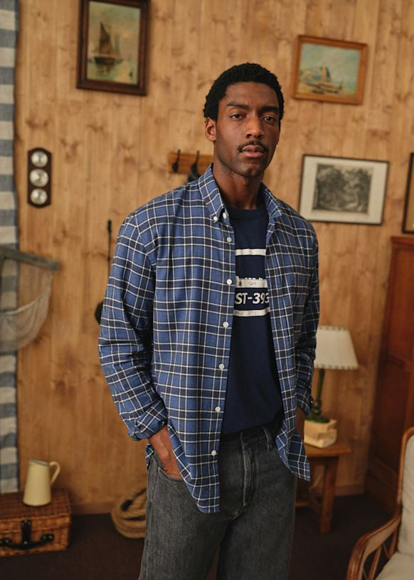 Checked Flannel Charlie Shirt | Sezane - UK