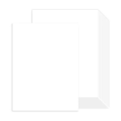100 Sheets White Cardstock 8.5 x 11 Certificate Paper, Goefun White Card Stock Printer Paper for Invitations, Menus, Wedding, DIY Cards | Amazon (US)