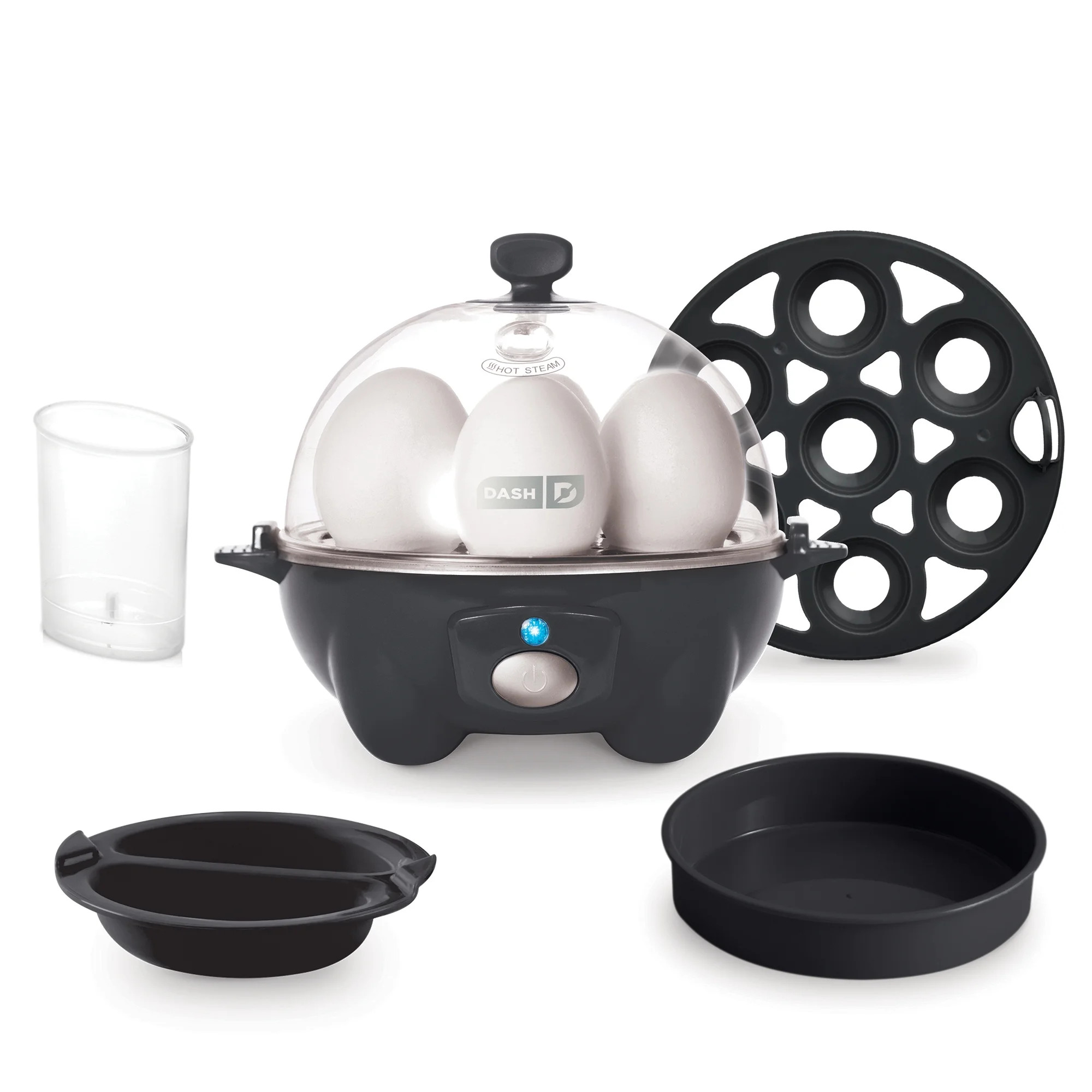 Dash Rapid Egg Cooker 7-Egg Capacity - Removable Trays to Boil, Poach, Make Omelettes, Black | Walmart (US)