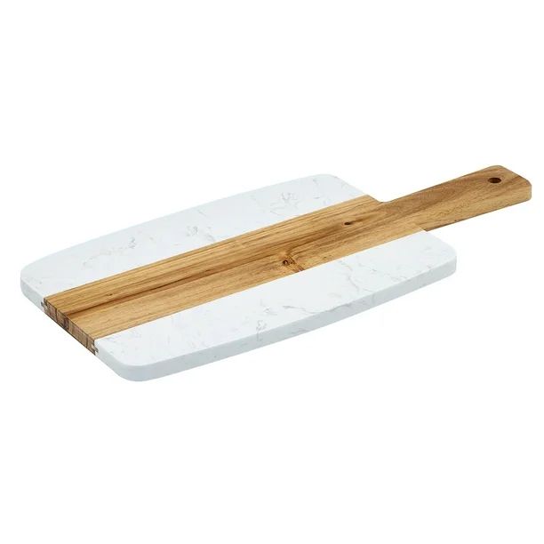 Winco SBMW-157, 15x7-Inch Marble and Wood Serving Board | Walmart (US)