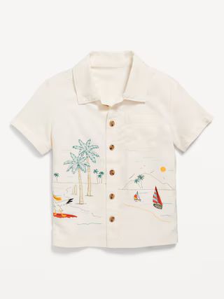 Short-Sleeve Graphic Pocket Shirt for Toddler Boys | Old Navy (US)