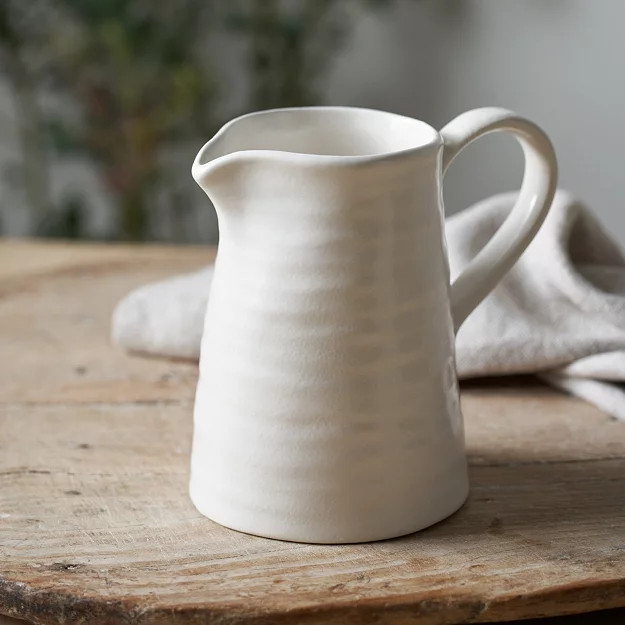 Hastings Ribbed Jug | Tableware | The White Company | The White Company (UK)