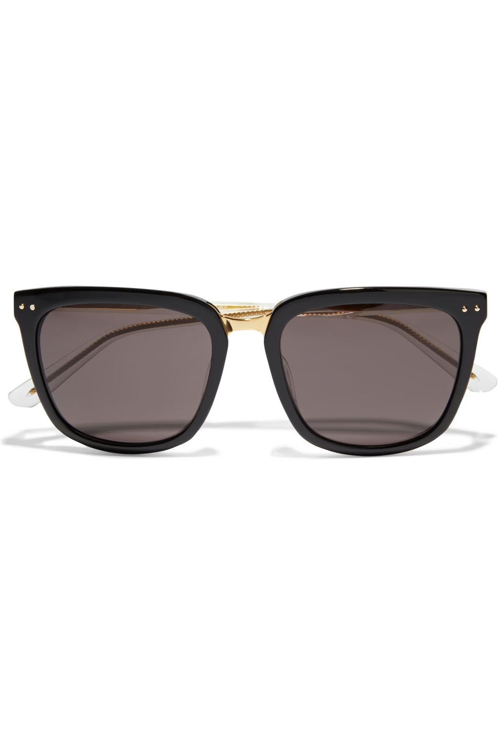 D-frame gold-tone and acetate sunglasses | The Outnet (US and CA)