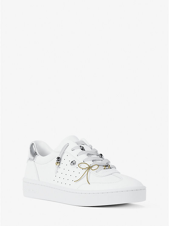 Scotty Embellished Leather Sneaker | Michael Kors US