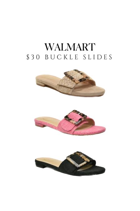 Walmart buckle slides are back in stock! #walmartfashion #walmart #scoopstyle

#LTKsalealert #LTKunder50 #LTKshoecrush