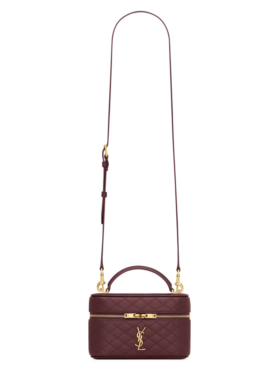 Saint Laurent Gaby Mini Vanity Bag in Lambskin | Saks Fifth Avenue | Saks Fifth Avenue