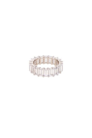 The M Jewelers NY The Emerald Cut Pave Ring in Silver from Revolve.com | Revolve Clothing (Global)