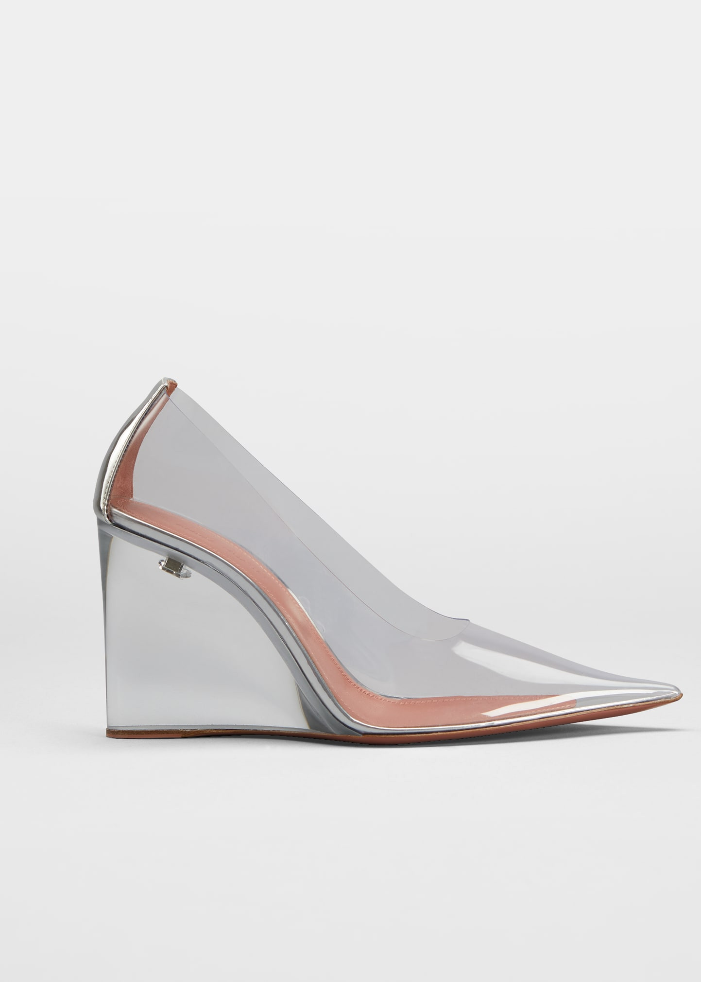 Ane Metallic Glass Wedge Sandals | Bergdorf Goodman