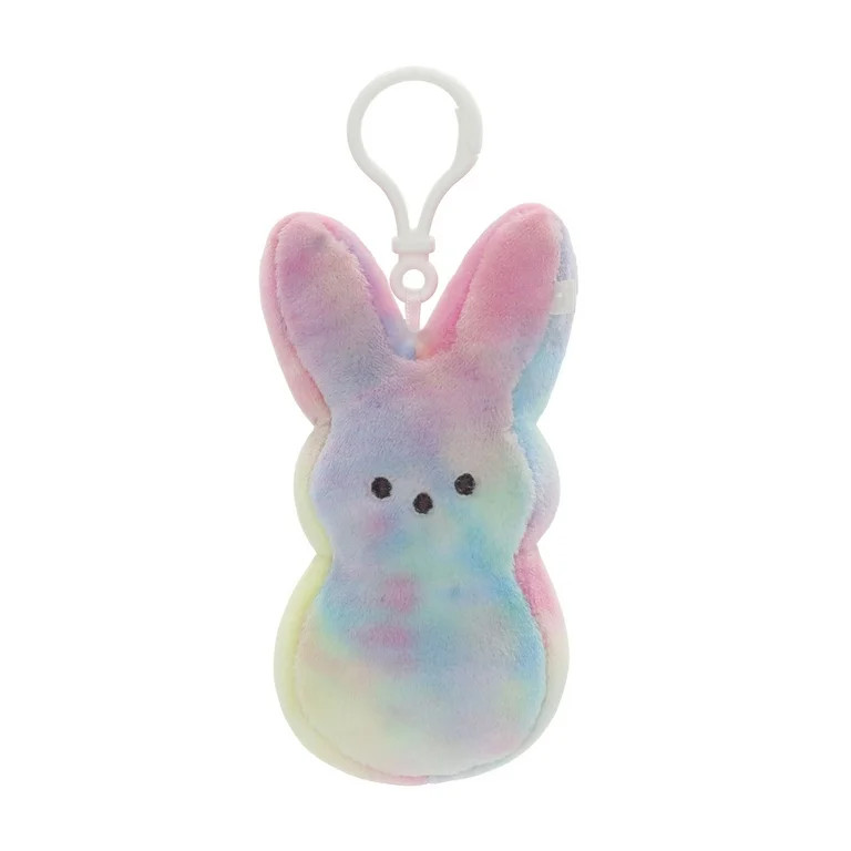 PEEPS® Rainbow-Colored Bunny Plush Backpack Clip Toy for Easter | Walmart (US)