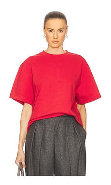 Helsa The Boxy Tee in Thick Jersey in Tomato from Revolve.com | Revolve Clothing (Global)
