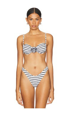 LIONESS Lucky Top in Porcelain Stripe from Revolve.com | Revolve Clothing (Global)