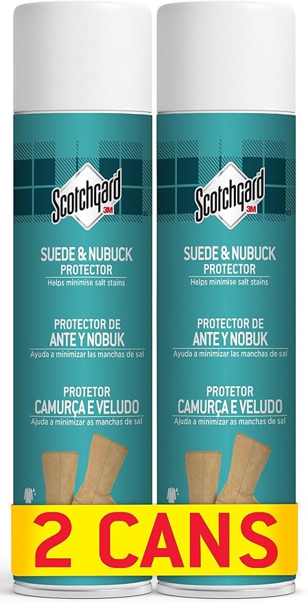 Scotchgard Suede & Nubuck Protector, 2 Cans x 400ml each - Water Repellent Spray, Helps Minimize ... | Amazon (UK)