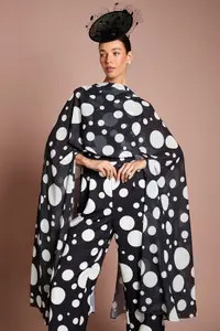 Mono Coast Lisa Tan Printed Cape Sleeve Side Leg Jumpsuit | Debenhams | Debenhams UK